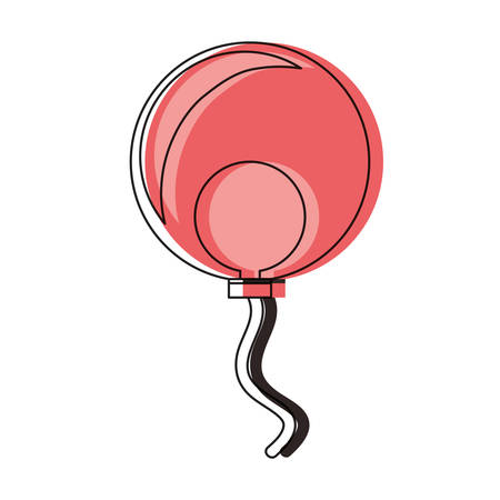 balloon icon over white background colorful design vector illustrationのイラスト素材