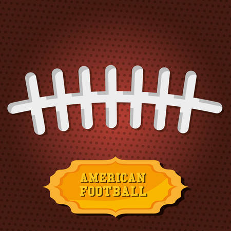 american football design of the oval ball. colorful design vector illustrationのイラスト素材