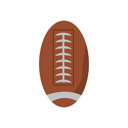 american football ball icon over white background  colorful design vector illustrationのイラスト素材
