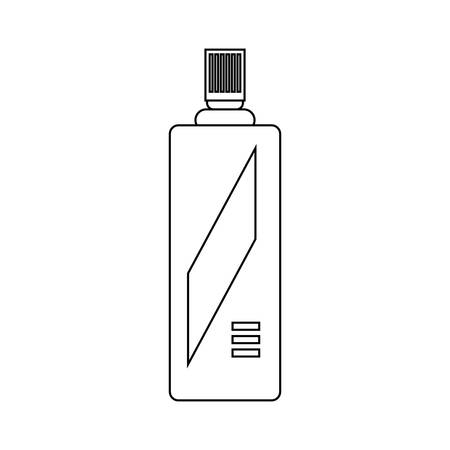 Spray bottle icon over white background, vector illustration.のイラスト素材