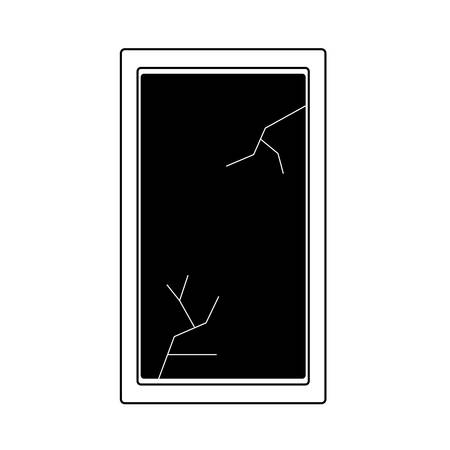 Rectangle mirror iconのイラスト素材