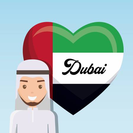 United arab emirates national flagのイラスト素材