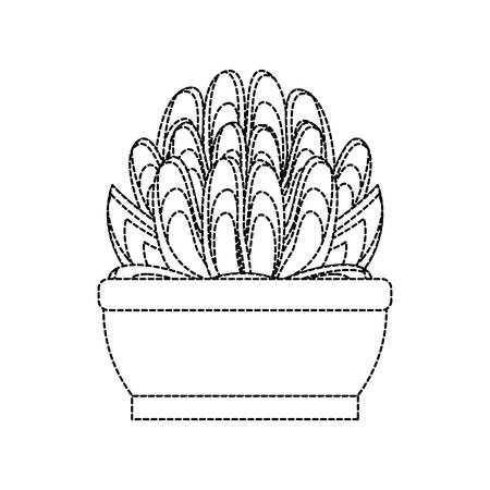Desert plant in pot illustration.のイラスト素材