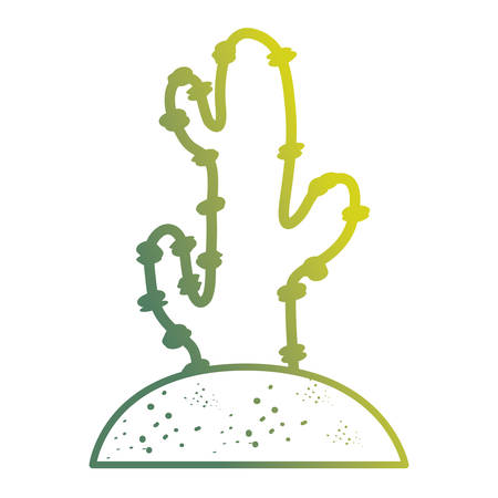Cactus plant draw icon vector illustration graphic designのイラスト素材
