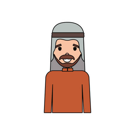 Arab man cartoon icon vector illustration graphic designのイラスト素材