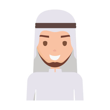 Arab man cartoon icon vector illustration graphic designのイラスト素材