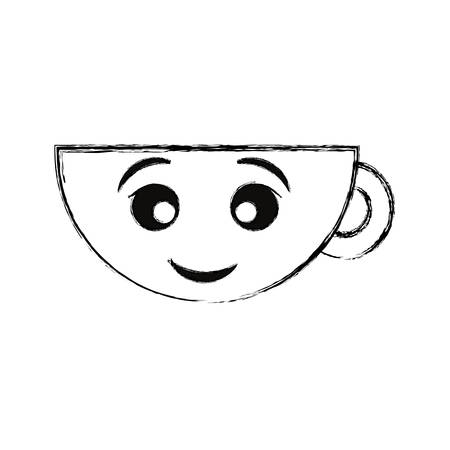 cup vector illustration isolated on white background.のイラスト素材