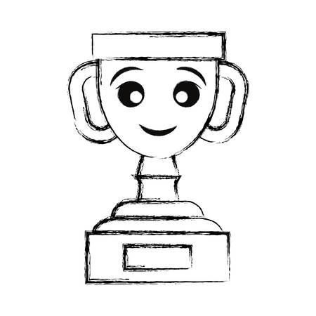 trophy cup icon Vector illustration.のイラスト素材