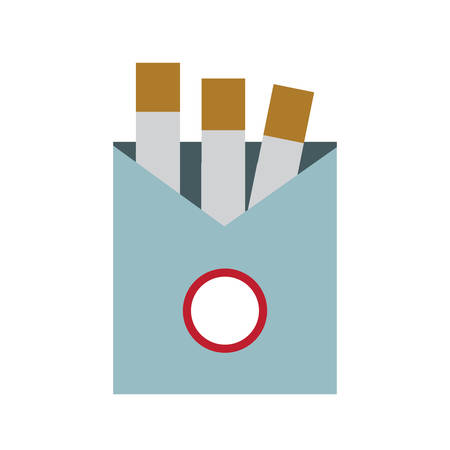 cigarette pack icon over white background colorful design vector illustrationのイラスト素材