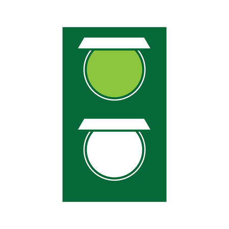 traffic light icon over white background colorful design vector illustrationのイラスト素材