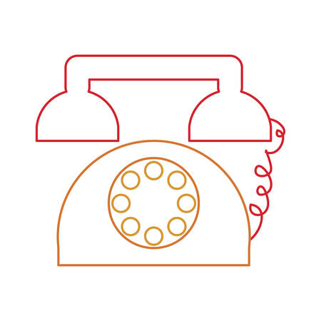 Retro telephone iconのイラスト素材