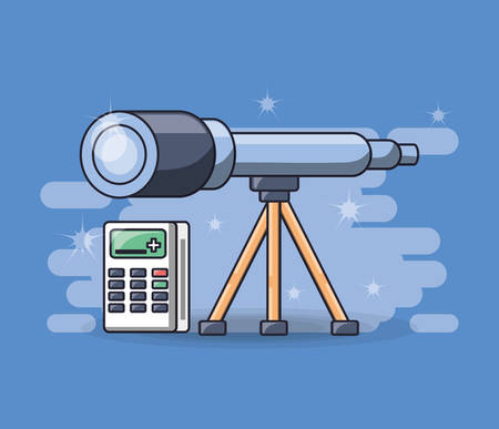 laboratory equipment science chemistry education concept vector illustration graphic designのイラスト素材