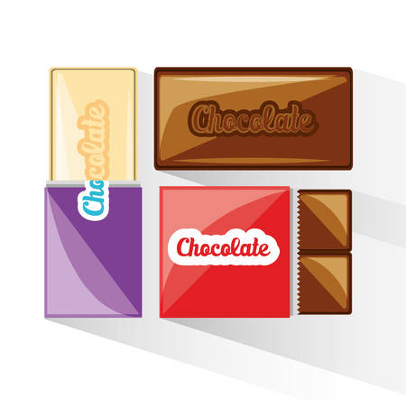 Chocolate bars icon illustration.のイラスト素材