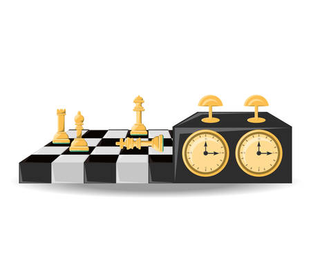 Chess game design vector illustrationのイラスト素材