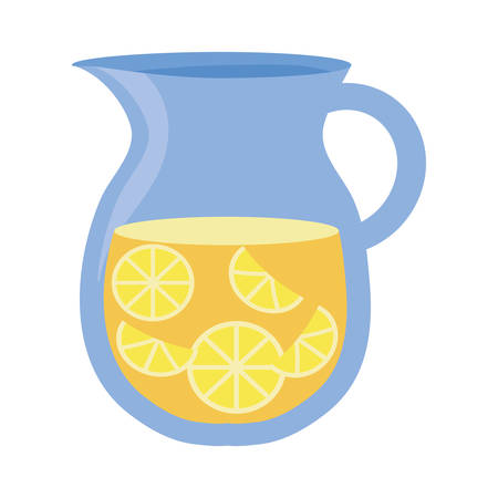 colorful juice jar  over white background  vecor illustrationのイラスト素材