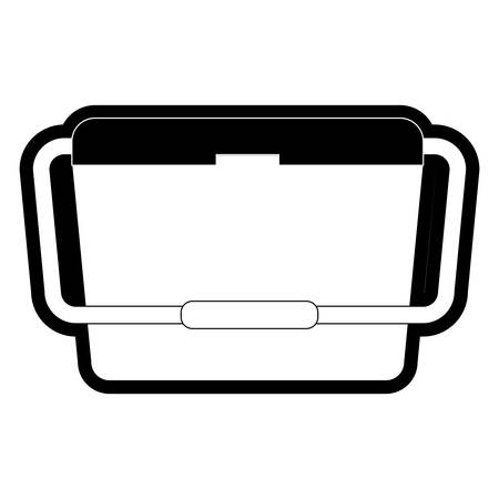 food cooler icon over white background vector illustrationのイラスト素材