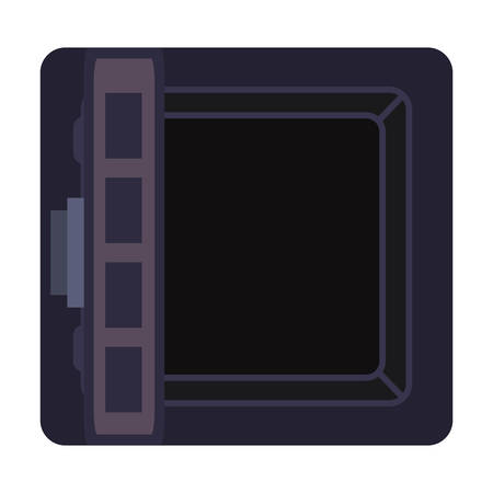 Closed safebox icon in colored design illustration.のイラスト素材