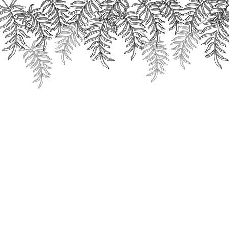 Leaves frame background icon vector illustration graphic designのイラスト素材