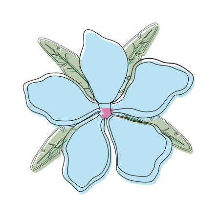 Beautiful flower symbol icon vector illustration graphic designのイラスト素材