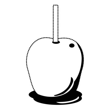 Candy apple icon illustration.のイラスト素材