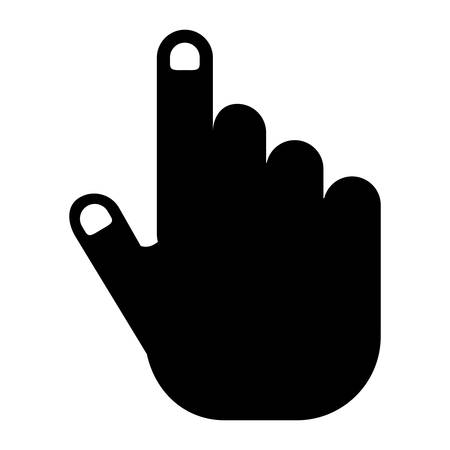 hand pointing icon imageのイラスト素材