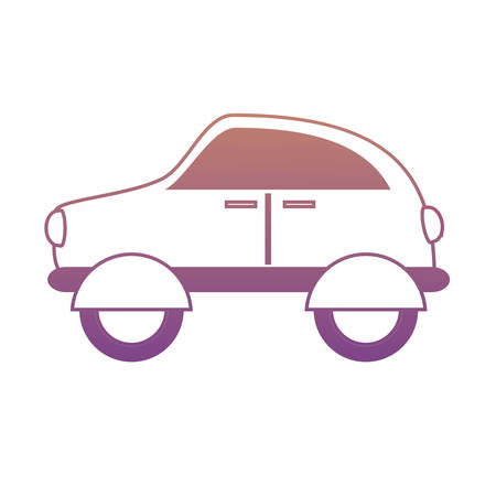 Car icon over white background, vector illustrationのイラスト素材