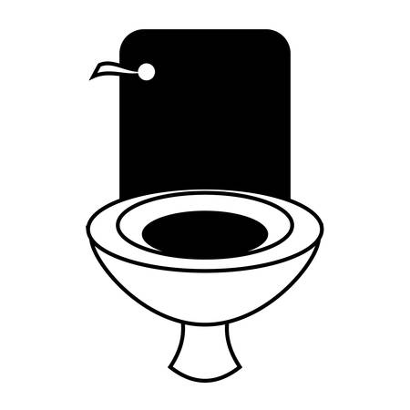 toilet icon over white background vector illustrationのイラスト素材