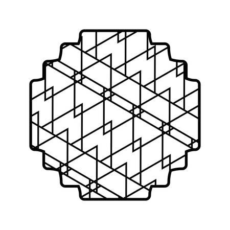 Triangles frame emblemのイラスト素材