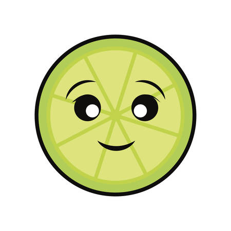 Lemon citric fruit icon vector illustration graphic designのイラスト素材