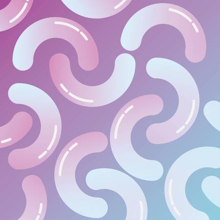 Memphis style design with Drips Biological Patterns  over colorful background vector illustration