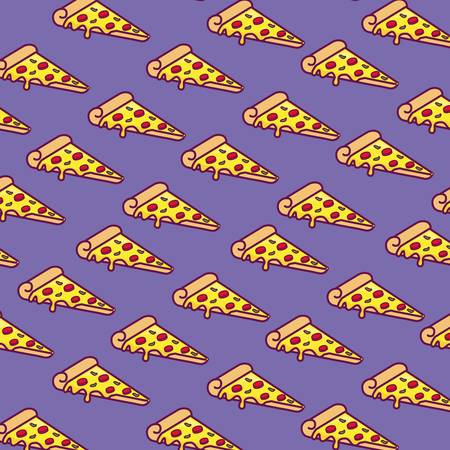 Pizza slices backgroundのイラスト素材