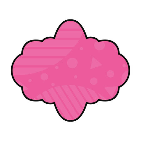 Frame with memphis style designのイラスト素材