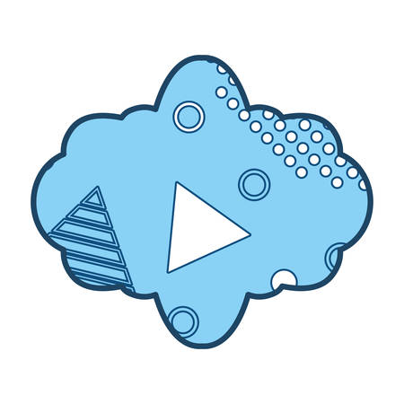 Frame with memphis style designのイラスト素材