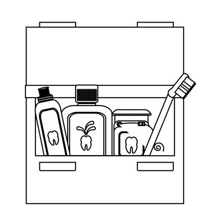 Dental care suppliesのイラスト素材