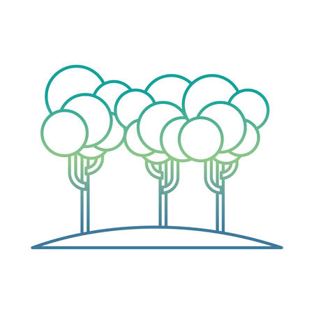 trees isometric isolate iconのイラスト素材