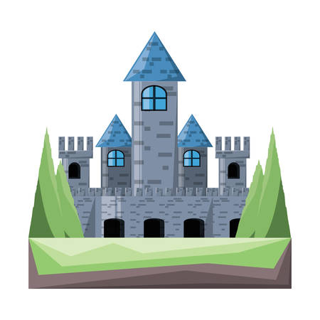 medieval castle icon imageのイラスト素材