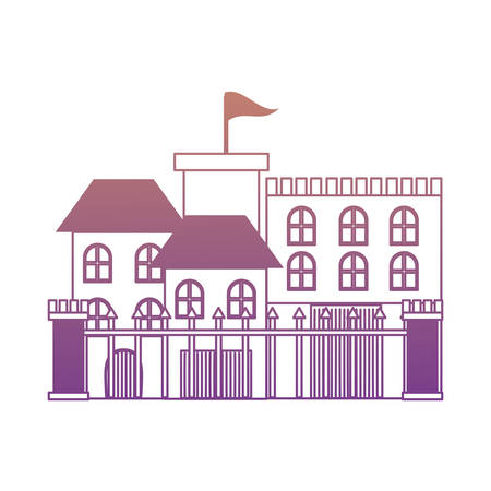 Modern castle icon imageのイラスト素材