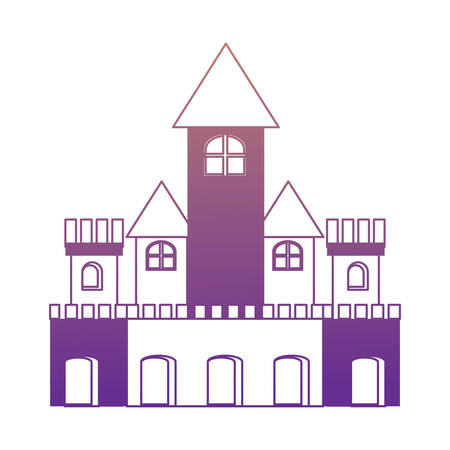 Medieval castle icon imageのイラスト素材