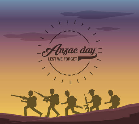 Anzac day designのイラスト素材