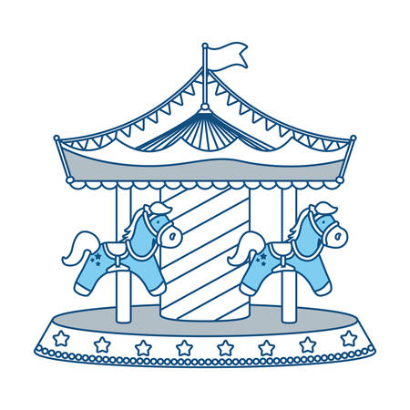 Circus carousel icon imageのイラスト素材