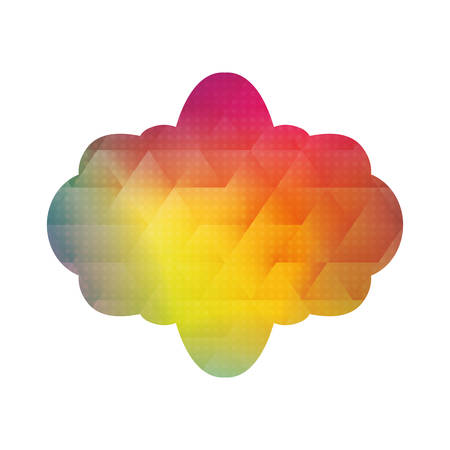 Decorative frame with abstract design, over white background vector illustrationのイラスト素材