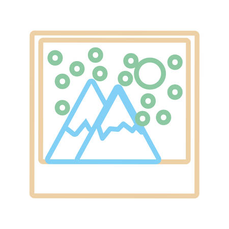 Landscape picture iconのイラスト素材