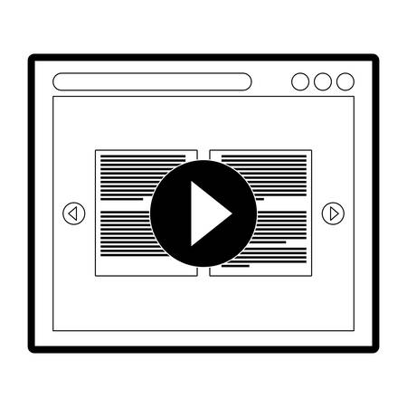 Computer window designのイラスト素材