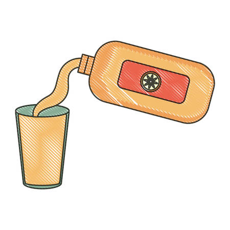 juice bottle iconのイラスト素材