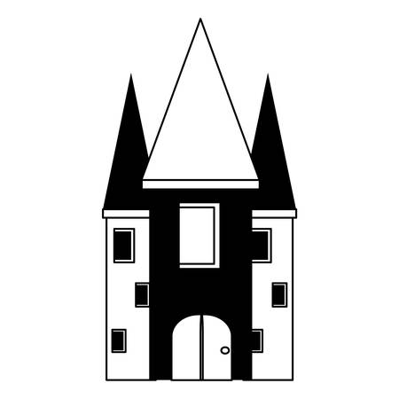 Medieval castle icon illustration.のイラスト素材