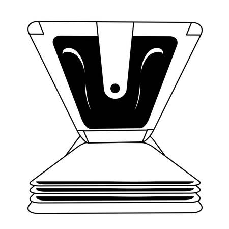 opened Old book icon over white background vector illustrationのイラスト素材