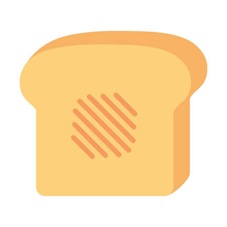 Toast over white background vector illustration.のイラスト素材