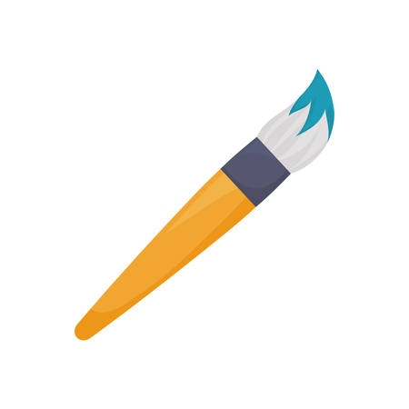 paint brush icon over white background vector illustrationのイラスト素材
