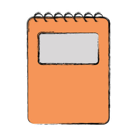 notepad icon over white background vector illustrationのイラスト素材