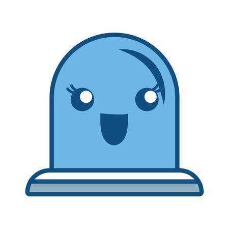 siren icon over white background vector illustrationのイラスト素材